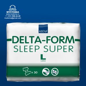 DFSSL Подгузники Delta-Form Sleep Super L  2000 мл (100-150 см) 30шт заказать по цене от 1407 рублей с доставкой ― MyStoma.ru