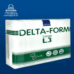 Delta-Form Подгузники для взрослых L3 3200 мл (100-150 см) купить по цене от 1325 рублей с доставкой ― MyStoma.ru