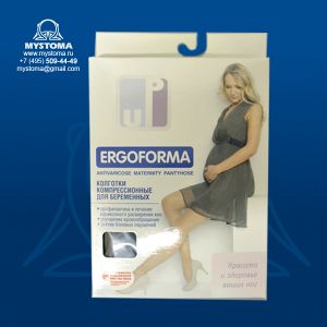 Колготки для беременных компрессионные против варикоза Ergoforma EU113(2) с широкой резинкой купить с доставкой ― MyStoma.ru