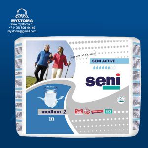 ME10-RU1 Трусы впитывающие для взрослых SENI ACTIVE Medium по 10 шт. ― Магазин mystoma.ru