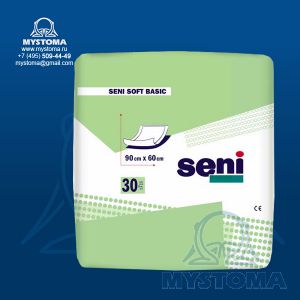 B030-003 Пеленки Сени (Seni) Soft Basic  (Софт Бейсик) 90 х 60 см ― Магазин mystoma.ru