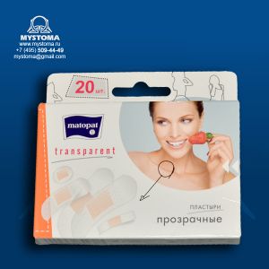  Пластырь "Matopat":  Transparent по 20 шт. приобрести по цене от 95 рублей с доставкой ― MyStoma.ru