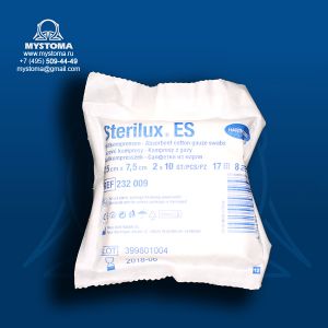 232184 STERILUX ES - Салфетки (стерильные): 7,5 х7, 5 см; 8 слоев; 17 нитей; 3 шт. купить по цене от 22 рублей с доставкой ― MyStoma.ru