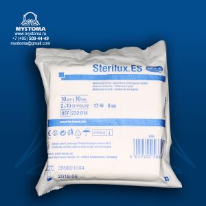 Sterilux ES - Салфетки (стерильные): 10 х 10 см; 8 слоев; 17 нитей 20 шт заказать по цене от 139 рублей с доставкой ― MyStoma.ru