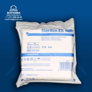 STERILUX ES - Салфетки (стерильные): 10 х 10 см; 8 слоев; 17 нитей;  10 шт.  приобрести по цене от 72 рублей с доставкой ― MyStoma.ru