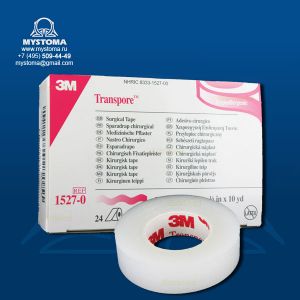 Гипоаллергенный пластырь для фиксации 3М™ Transpore™   1.25 см х 9,1 м  заказать по цене от 59 рублей с доставкой ― MyStoma.ru