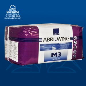 Abri-Wing Premium Подгузник для взрослых облегченный M3 3100мл. (70-110 см.) заказать по цене от 1575 рублей с доставкой ― MyStoma.ru