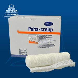 Peha-Crepp (международ. уп.) фиксирующий бинт 4 м х 10 см 20шт. приобрести по цене от 33 рублей с доставкой ― MyStoma.ru