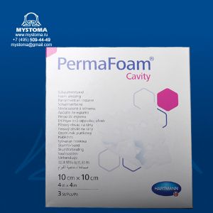 # PermaFoam cavity - Губч.пов. для тампонирования глубоких ран: 10х10 см купить по цене от 405 рублей с доставкой ― MyStoma.ru