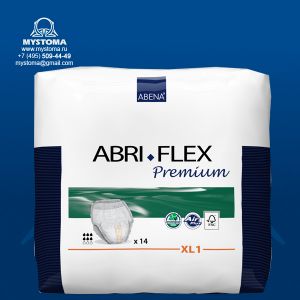 Abri-Flex Premium Подгузник-трусики XL1  (130-170 см.) заказать по цене от 1428 рублей с доставкой ― MyStoma.ru