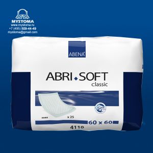 Abri-Soft Впитывающие пеленки Classic 1300мл. (60X60 см)  25шт. купить по цене от 966 рублей с доставкой ― MyStoma.ru