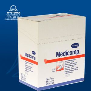 Medicomp steril - Салфетки (стерильные): 10 х 10 см; 25х2 шт. приобрести по цене от 510 рублей с доставкой ― MyStoma.ru