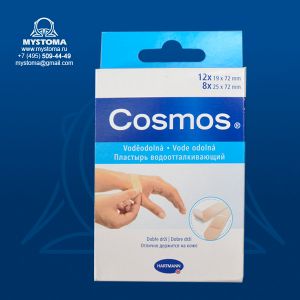 - Cosmos water-resistant - Пластырь-пластинки, водоотталкивающий: 20 шт. 2 размера   купить по цене от 118 рублей с доставкой ― MyStoma.ru