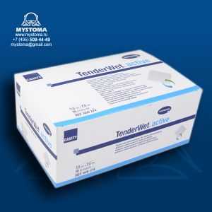 TenderWet 24 active cavity - Повязки, актив. раствором Рингера: 7,5 х 7,5 cм заказать по цене от 400 рублей с доставкой ― MyStoma.ru