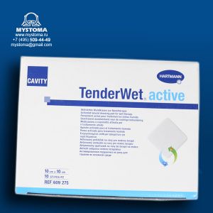 TenderWet 24 active cavity - Повязки, актив. раствором Рингера: 10 х 10 cм    купить по цене от 513 рублей с доставкой ― MyStoma.ru