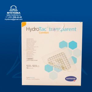 HydroTac transparent comfort - Гидрогелевые самокл. повязки: 12,5х12,5 см, 10 шт.  приобрести по цене от 233 рублей с доставкой ― MyStoma.ru