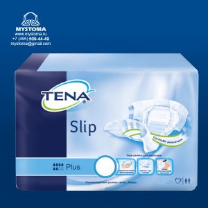 Подгузники для взрослых Тена (Tena)  слип плюс XL (обхват талии   до 175 см.) дышащие 28шт. заказать по цене от 1373 рублей с доставкой ― MyStoma.ru
