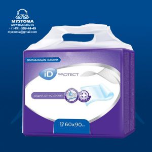 Пеленки мед.одноразовые впитывающие iD protect expert 60*90 см №30 купить по цене от 750 рублей с доставкой ― MyStoma.ru