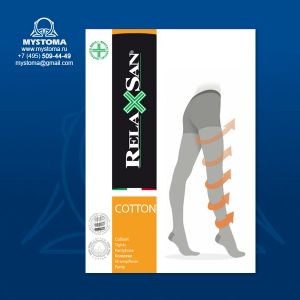 RelaxSan Collant 140 Cotton (Колготы с хлопком 140) (p2/черный) 1й класс компрессии приобрести по цене от 2150 рублей с доставкой ― MyStoma.ru