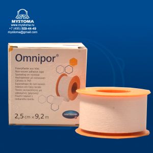 Омнипор Omnipor  - Гипоаллерг. пластырь из нетканого матер. /белый/: 9,2 м х 2,5 см; 1шт. приобрести по цене от 112 рублей с доставкой ― MyStoma.ru