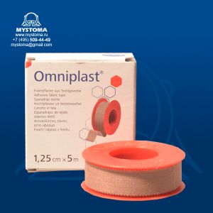 Omniplast Пластырь из текстильной ткани /цвет кожи/: 1,25 см х 5 м без еврохолдера 1шт купить по цене от 89 рублей с доставкой ― MyStoma.ru