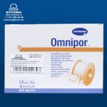 900551# Омнипор Omnipor Гипоаллерг. из нетканого матер./белый/ 5 м х 2,5 см  1шт.         