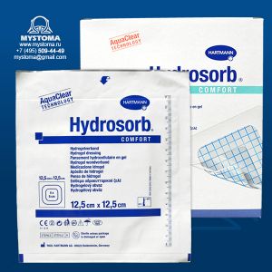 9007233# Hydrosorb comfort - Гидрогелевые повязки самоклеящиеся : 12,5см х ,12,5 см заказать по цене от 265 рублей с доставкой ― MyStoma.ru