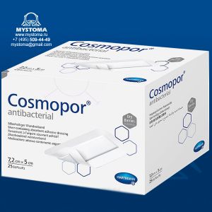 Cosmopor Antibacterial Самоклеящаяся серебросодержащая повязка 7,2 х 5 см приобрести по цене от 24 рублей с доставкой ― MyStoma.ru