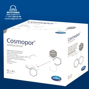 Cosmopor Antibacterial Самоклеящаяся серебросодержащая повязка 15 х 8 см заказать по цене от 58 рублей с доставкой ― MyStoma.ru