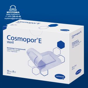 Cosmopor E steril самоклеящаяся послеоперационная повязка 10 х 8см 25шт. (русскоязычная уп.) приобрести по цене от 21 рублей с доставкой ― MyStoma.ru