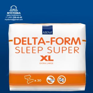DFSXL Подгузники Delta-Form Sleep Super XL 2800 мл (130-170 см) 30шт приобрести по цене от 2274 рублей с доставкой ― MyStoma.ru