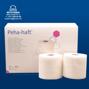 Peha-haft (международ. уп.)  самофиксирующийся бинт белый 20 м х 8 см; 6 шт. купить по цене от 851 рублей с доставкой ― MyStoma.ru