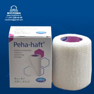 Peha-Haft (международ. уп.)  самофиксирующийся бинт белый 4 м х 6 см 1 шт. заказать по цене от 174 рублей с доставкой ― MyStoma.ru