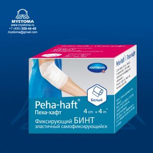 Peha-Haft самофиксирующийся бинт белый 4 м х 4 см, 1 шт. заказать по цене от 193 рублей с доставкой ― MyStoma.ru