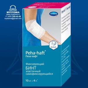 Peha-Haft самофиксирующийся бинт белый 4 м х 10 см, 1шт. купить по цене от 216 рублей с доставкой ― MyStoma.ru