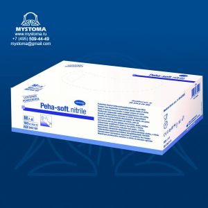 # Peha-soft nitrile - перчатки диагност. нитриловые б/пудры н/с S купить по цене от 986 рублей с доставкой ― MyStoma.ru