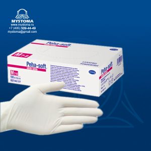 # Peha-soft nitrile white размер  M перчатки диагност. нитриловые б/пудры н/с 100 штук купить по цене от 930 рублей с доставкой ― MyStoma.ru