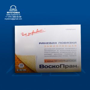 Повязка "ВоскоПран" с мазью метилурациловой 10 х 25 cм №10                             приобрести по цене от 193 рублей с доставкой ― MyStoma.ru