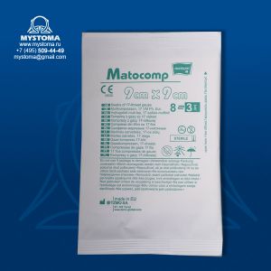 Cалфетки Марлевые стерильные Матокомп 9х9 8сл. 17-нит. A3 flow-pack приобрести по цене от 30 рублей с доставкой ― MyStoma.ru