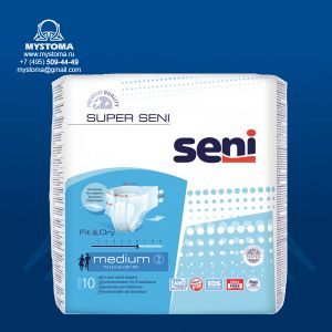 # Подгузники дышащие для взрослых "super seni"  Medium по 10 шт. приобрести по цене от 530 рублей с доставкой ― MyStoma.ru