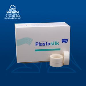 PLASTOSILK Гипоаллергенный фиксирующий пластырь из шелка1,25см x 5,0м 44 шт.  заказать по цене от 39 рублей с доставкой ― MyStoma.ru