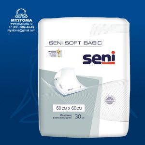 # Пеленки Seni Soft Basic  (Сени Софт Бейсик) 60 х 60 см  по 30 шт. заказать по цене от 495 рублей с доставкой ― MyStoma.ru