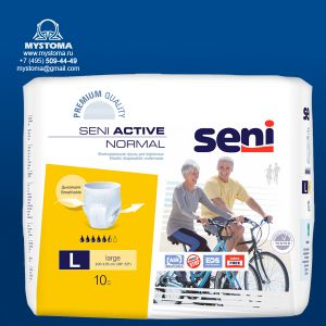 # Трусы впитывающие для взрослых Seni (Сени) Active Normal Large по 10 шт. приобрести по цене от 638 рублей с доставкой ― MyStoma.ru