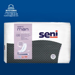 # Вкладыши урологические для мужчин "SENI MAN" Super по 20 шт заказать по цене от 510 рублей с доставкой ― MyStoma.ru