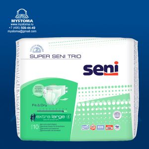 # Подгузники дышащие для взрослых Super Seni Trio (Супер Сени Трио) XL по 10 шт. заказать по цене от 1098 рублей с доставкой ― MyStoma.ru