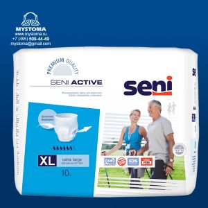 # Трусы впитывающие для взрослых Seni Active Extra Large по 10 шт. заказать по цене от 910 рублей с доставкой ― MyStoma.ru