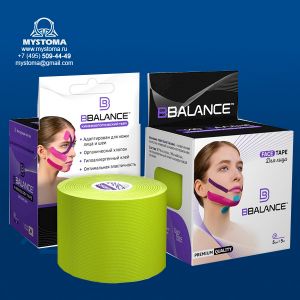 Кинезио тейп BB FACE TAPE 5см*5м лайм купить по цене от 650 рублей с доставкой ― MyStoma.ru