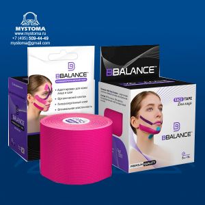 Кинезио тейп BB FACE TAPE 5см*5м розовый приобрести по цене от 650 рублей с доставкой ― MyStoma.ru