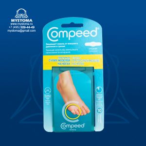  Compeed пластырь п/сухих мозолей на ногах средний N10 приобрести по цене от 240 рублей с доставкой ― MyStoma.ru