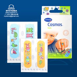 Cosmos kids - Пластырь - пластинки для детей (с рисунком): 20 шт. 2 размера       заказать по цене от 112 рублей с доставкой ― MyStoma.ru